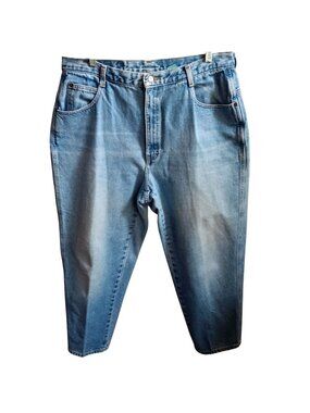 True Vintage Gitano Jeans 34/20W Short Tapered Denim Jeans 38x29 1990's Faded